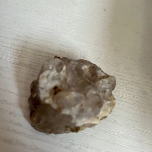 Raw quartz, smoky quartz and raw amethyst